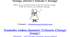 Desktop Screenshot of climatesongs.com